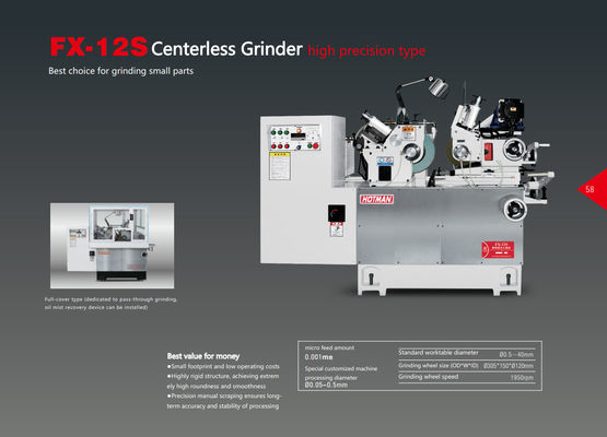 Senior Spindle Oil 10 Used Centerless Grinding Machine with Machining Diameter Range Ø0.05-0.5mm İşlenmiş Merkezsiz Darma Makinesi