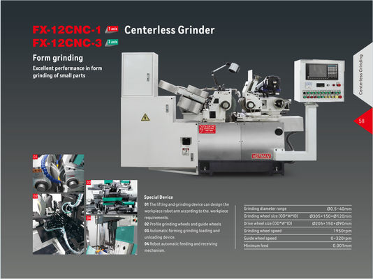 1950RPM öğütme tekerleği hızı, hassas öğütme için otomatik merkezsiz öğütme makinesi